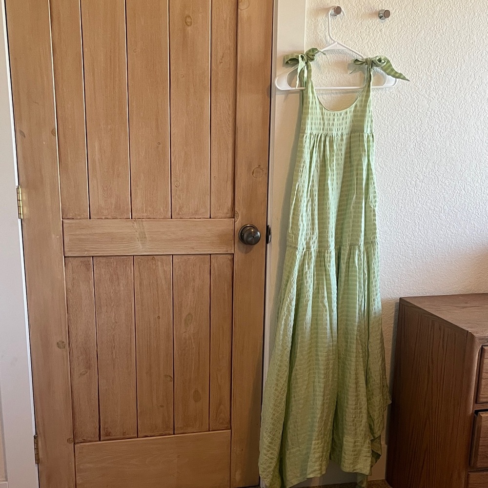 Free People Asymmetrical Light Green Dress - Picture 6 of 11